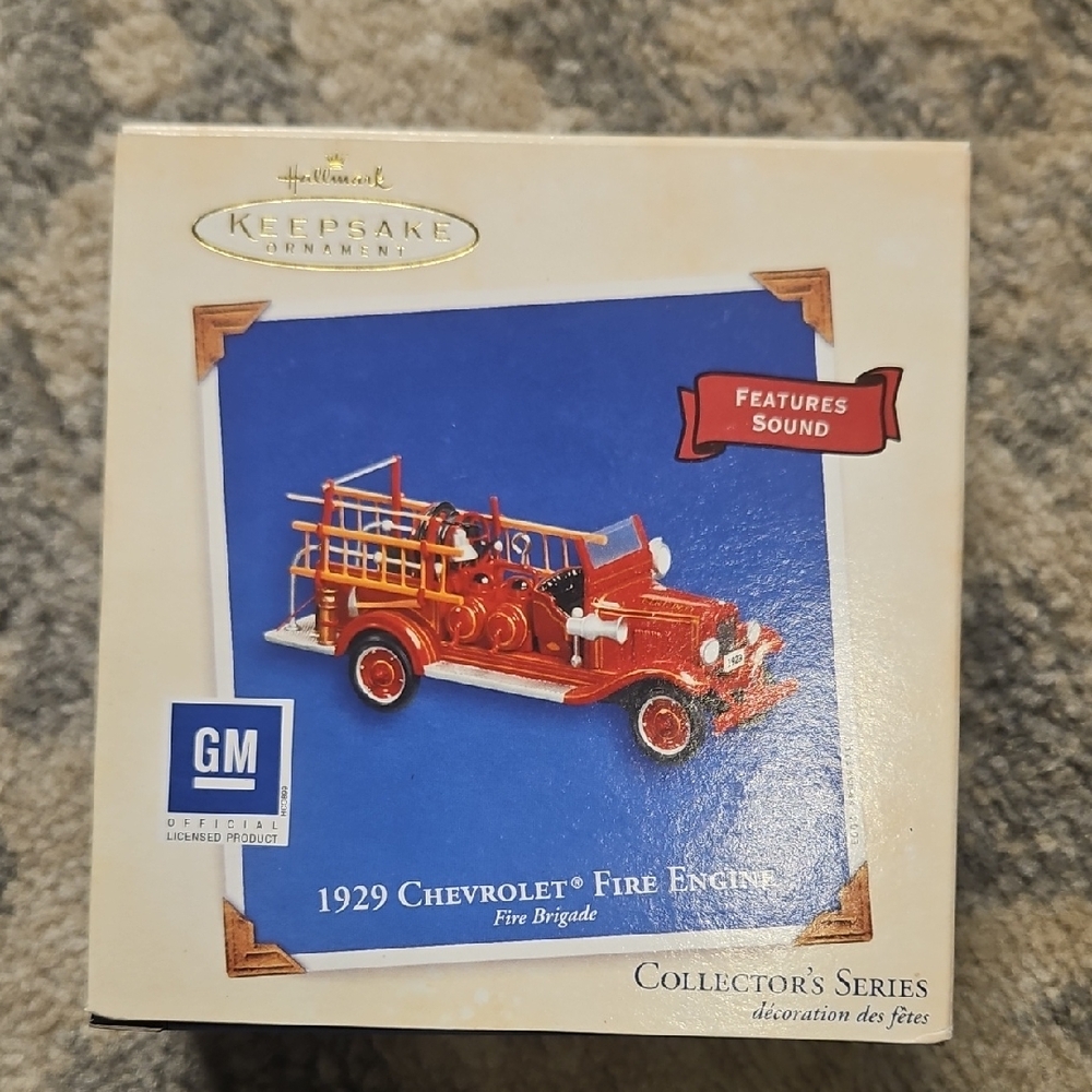 Hallmark Keepsake Red 1929 Chevrolet Fire Engine